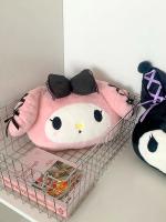 Muñeca De Peluche Kawaii Kuromi Y My Melody 35X26Cm Sanrio Suave Para Decoración De Sofa Dormitorio Regalos Para Niñas - details 3
