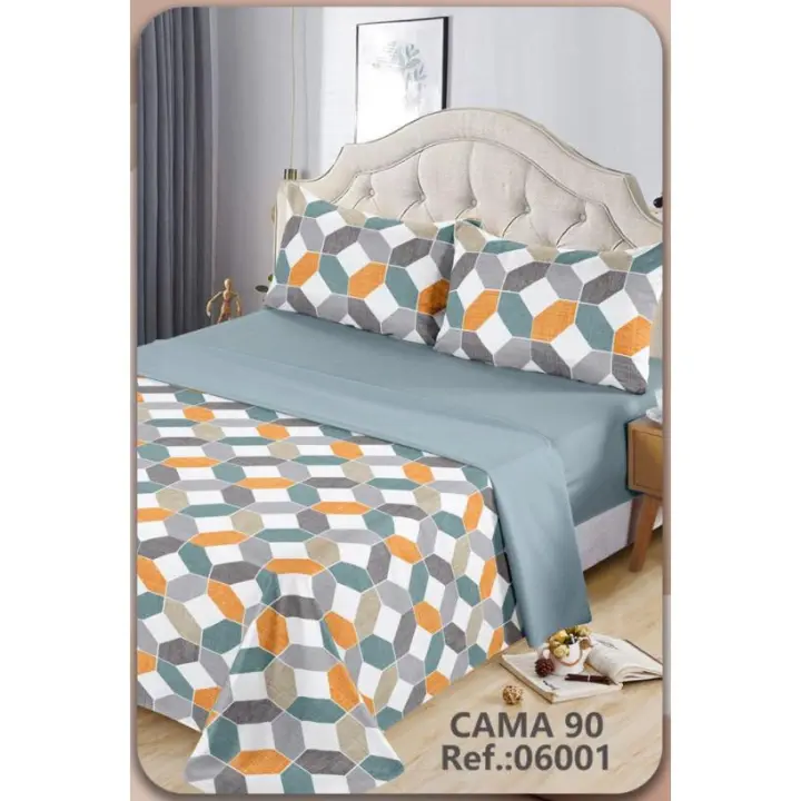 Juego de sábanas 3 piezas cama 90cm Color primavera - verano - 1