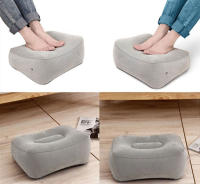 Almohada De Pie Inflable Para Viaje Y Oficina Almohada De Descanso Para Pies Con Soporte De Pierna Rectangular De Poliéster 100% - details 1