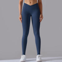Leggings De Yoga Para Mujer Cintura Alta Levantamiento De Caderas Gimnasio Sin Costuras Pantalones De Deporte Fitness Running - details 93