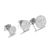 10pcs Postes De Aretes Redondos De Acero Inoxidable Para DIY Joyería De Pendiente Colgante Accesorios De Fabricación De Joyas - details 0