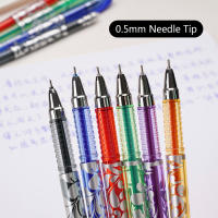 Set De 36 Piezas De Bolígrafos Gel Borables De 6 Colores Neutrales Azul/Negro/Rojo Verde/Azul Brillante/Morado Tinta Lavable Suministros Escolares - details 2