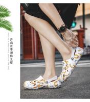 Sandalias De Verano Para Hombres Talla Grande 48/49 Zapatillas Casuales De Lujo Comodidad Hogar Suaves Clogs De EVA Color Negro Blanco Gris - details 14