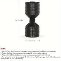 Juego De 2 Piezas De Almohadillas De Agujero Accesorios De Localización De Agujeros Duraderos Herramienta De Alineación De Flanqueado Fácil Instalación Negro 6061 Aluminio Práctico - details 0