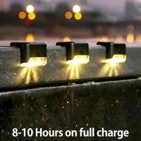 Lámparas Solares LED Para Jardín 4/8/12/16pcs Luz De Escalera Impermeable Decoración De Patio Iluminación Exterior De Pared - details 5