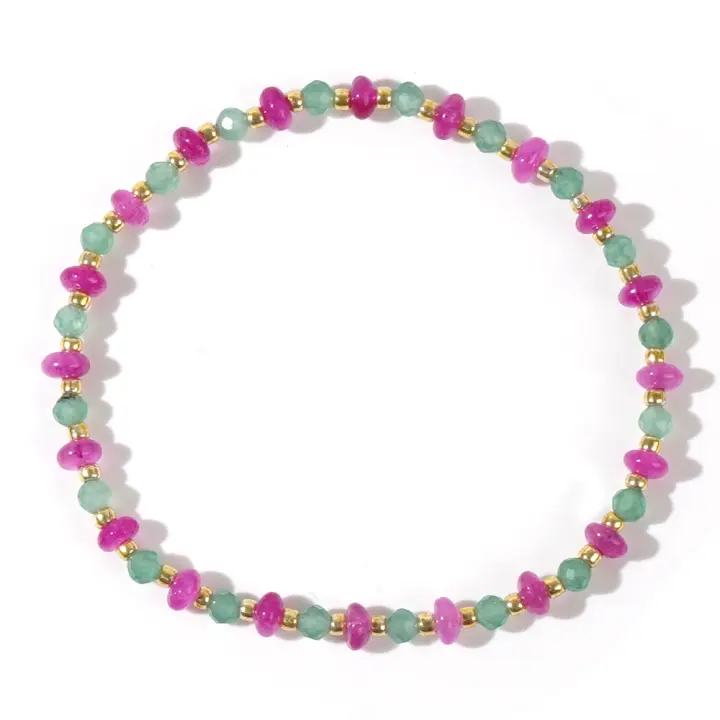 Pulsera Bohemia De Vacaciones En La Playa Estilo Colorido Para Mujer Joyería Hermosa Regalo Para Capas Piedra Natural - 1