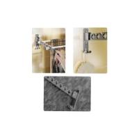 Percha plegable, para Ropa Gancho, percha de aleación de Aluminio, Gancho de pare, ulizado para Colgar ropa en Balcones, Baños, pasilos (Blanco) - details 3