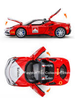 Modelo De Coche De Escala 1:32 Ferrari SF90 En Aleación Con Sonido Y Luz Vehículo De Retroceso Para Juguete Decorativo De Niños - details 3