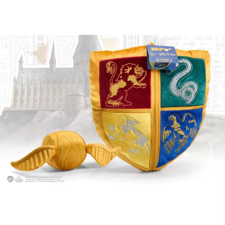 Peluche the noble collection harry potter escudo hogwarts y snitch dorada -  Recíbelo en 2-3 días laborables - 1