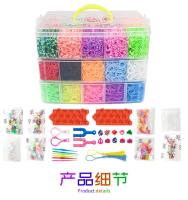 Juego De Banda De Goma Luminosa Arcoíris Para Niños Set De Puzle DIY Tejido Manual Pulsera Loom Kit De Juguetes Educativos - details 1