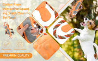 juguete para perros, Peluche para Mascotas con Cuerda, Juguetes Interactivos de Algodón para Perro, Juguetes Chirriantes Aburridos, Juguete para Morder para Perro, Juguetes Masticables, para Perro Pequeños, Medianos y Grandes, Limpieza Dental - details 1
