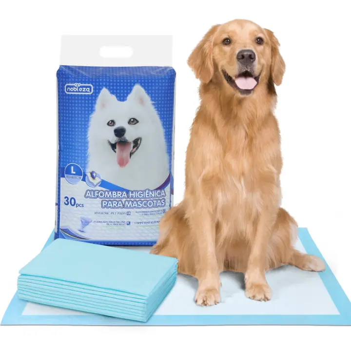 NOBLEZA - 30 X EMPAPADORES PERROS ALFOMBRILLA HIGIÉNICA DE ENTRENAMIENTO PARA PERROS. ULTRAABSORBENTE 90CM*60CM. Ideal para entrenar a tu perro, estos empapadores son ultra absorbentes y mantienen tu hogar limpio y sin olores desagradables. - 1