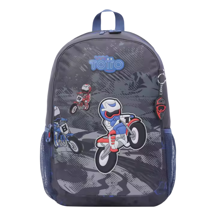 Totto Mochila escolar Kross -Dimensiones:32 x 44 x 14.5 cm-Material:Poliester - 1