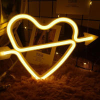 Lámpara De Neón LED Corazón Cupido Para Decoración De Pared Fiesta De Boda Habitación Tienda Regalo Con Carga USB Y Caso De Batería Forma De Corazón Amor Modelado Luz Nocturna - details 5