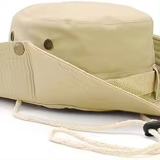 Sombreros de sol Safari Sombrero Protección UV Ala ancha Sombrero de verano Algodón Plegable Pesca Senderismo Gorra Transpirable Vaquero Estilo Boonie Sombrero para hombres Mujeres al aire libre - 1