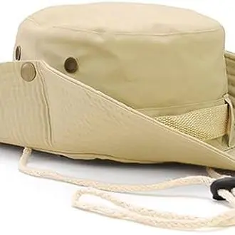 Sombreros de sol Safari Sombrero Protección UV Ala ancha Sombrero de verano Algodón Plegable Pesca Senderismo Gorra Transpirable Vaquero Estilo Boonie Sombrero para hombres Mujeres al aire libre - 1