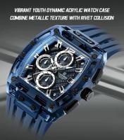 Reloj De Pulsera Deportivo NAVIFORCE NF7105 Para Hombres Con Banda De Silicona Resistente Al Agua Y Luminosidad Fecha Calendario Completo - details 9