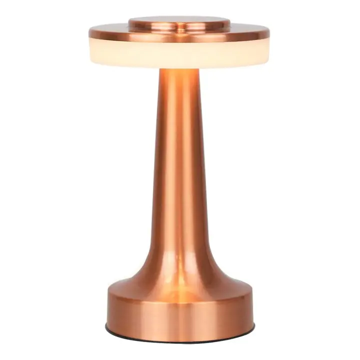 Lámpara de escritorio LED portátil con sensor táctil, brillo de 3 niveles, lámpara de noche, lámpara de mesita de noche - 1