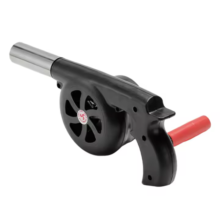 Ventilador De Mano Para Barbacoa Y Camping Estarter Rápido Portátil Accesorios Para Estufa Grill Picnic Color Negro Yelló Azul - 1