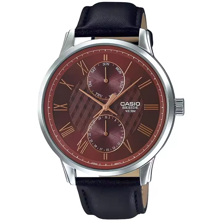 Casio Bem-313l-5avdf Beside Reloj Para Para Hombre Color Granate - 1