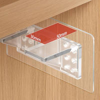 Soporte Adhesivo Para Estante 1PC Pegatinas Para Cocina Dormitorio Armario Soporte De Clip Para Muro Adhesivo Bracket Holder - details 4