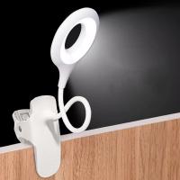 Lámpara De Lectura Recargable USB Con Clip Luz Nocturna Para La Habitación Ajustable Flexible Para Estudio Y Mesita De Noche - details 5