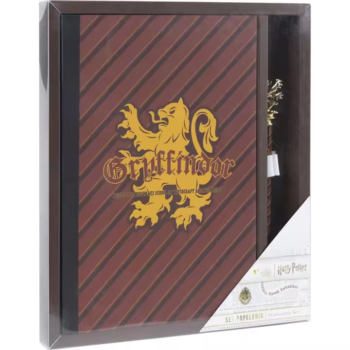 CERDÁ LIFE'S LITTLE MOMENTS - Set de Papelería HARRY POTTER GRYFFINDOR RED - Set de Papelería Con Licencia Ofical de tus Personajes Favoritos - Set completo de Complementos Para Uso Escolar - Set Portatil Para Los Más Pequeños. - 1