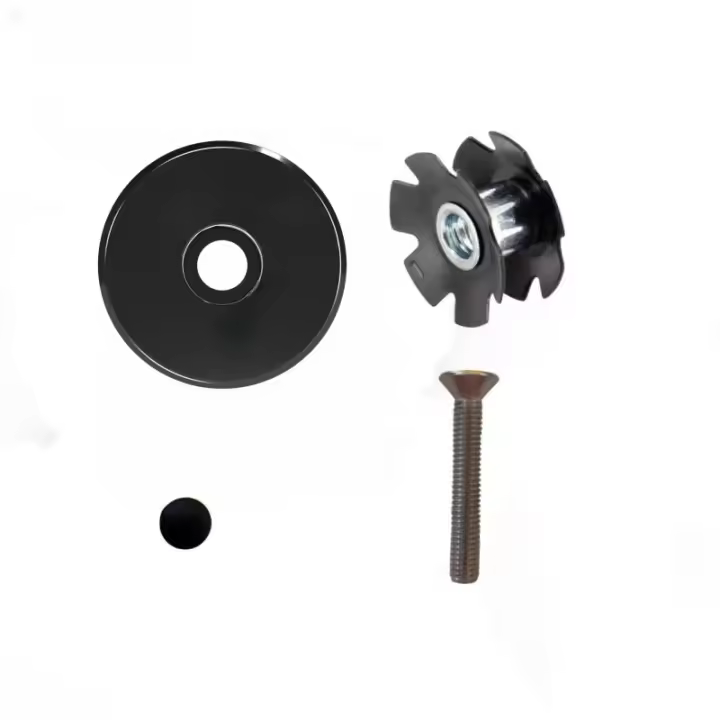 ZHIQU Porta-Cubierta De Manillar Para Bicicleta Con Tornillo Cubierta De Estrella Y Capa De Polvo Ajuste Para 1-1/8 Pulgadas Material De Aleación De Aluminio - 1