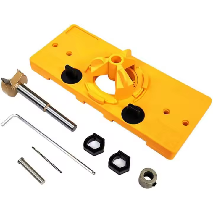 Broca localizadora de bisagras de 35 mm, brocas, herramienta para trabajar la madera, clavijas, guía de perforación, localizador de orificios, abridor de puertas, gabinetes, herramienta de bricolaje - 1