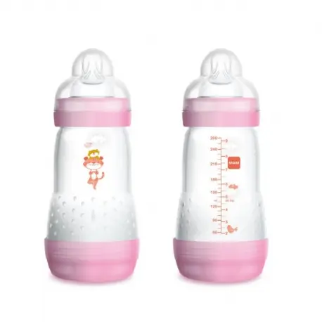 MAM BIBERON ANTI-COLIC 260 ML ROSA 2 UNIDADES - 1
