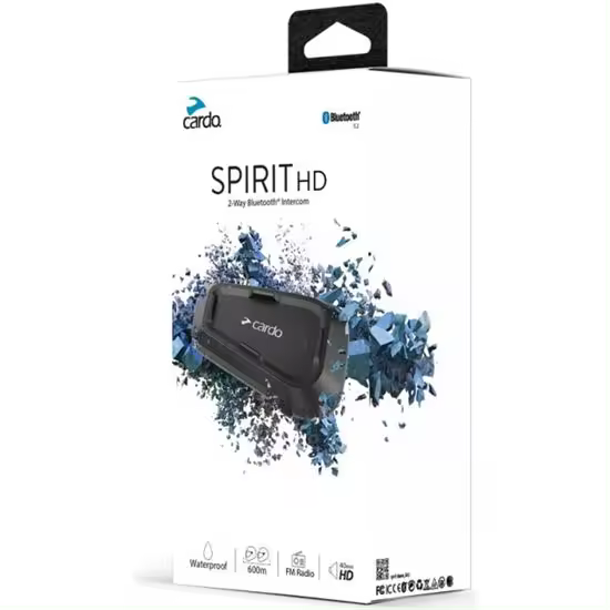 INTERCOMUNICADOR MOTO CARDO HD SPIRIT BLUETOOTH ALTA GAMA SPRT0002 - 1