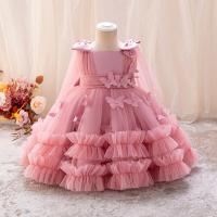 Vestido De Princesa Para Niñas Sin Mangas Vestido De Boda De Malla Con Mariposa Tridimensional Vestido De Cumpleaños De Fiesta De Noche Para Bebés De 1-5 Años - details 3