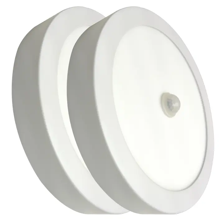 LED ATOMANT Plafón LED Redondo de Superficie 20W con Sensor de Movimiento y Sensor Crepuscular, 1800 lúmenes, Enciende Solo de Noche, Luz Blanca Fría 6500K, Encendido Automático, Ideal para Pasillos, Portales y Zonas de Paso - 1