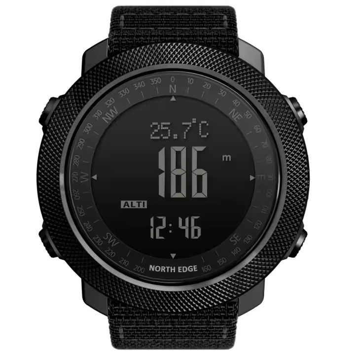 Reloj Deportivo Para Hombre North Edge Resistente Al Agua 50M LED Digital Con Compas Barometro De Altitud Y Medidor De Temperatura Y Presion - 1