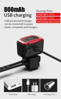 Luz Trasera Inteligente NATFIRE A07 Para Bicicleta Con Sensor De Freno Luz De Seguridad Recargable USB C Automática Encendido Y Apagado Para Ciclismo - details 6