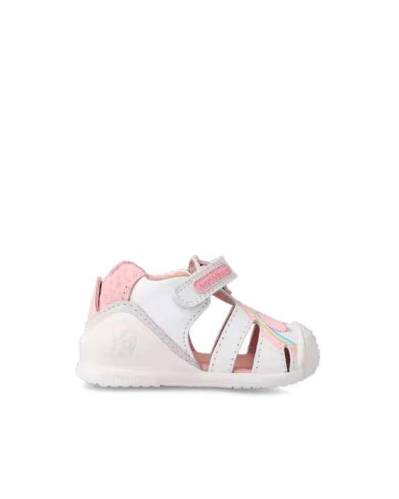 Sandalias marca Biomecanics modelo 232107-B para niña en color blanco - 1