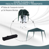 Outsunny Carpa Plegable 3x3m Cenador de Jardín Diseño Pop Up de Acero y Cubierta de Tela Oxford para Jardín Terraza Balcón - details 3