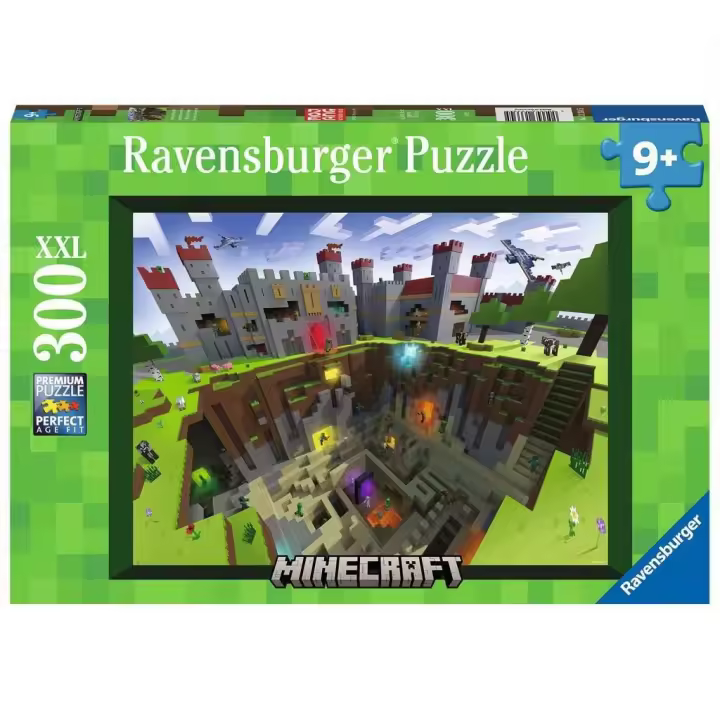 Ravensburger Puzle Minecraft: vista de corte 300 piezas XXL, 13334 - 1