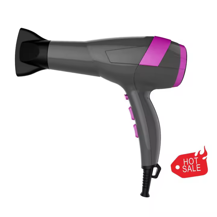PRITECH Secador de pelo Profesional 2000W con Aire Caliente y Frio 2 Nivel de Fuerzas con Motor Poderosa Pro, Hair Dryer de alta Potencia Para un Secado Rapido Con un Boquilla Difusor Concentradora, Diseño Elegante. Filtro Extraible, longitud de cable 2m - 1