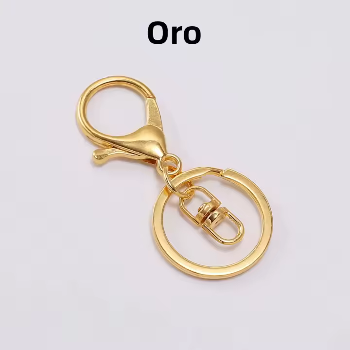 5pcs Anillo De Llave Largo 70 Mm Plomada Con Abrazadera De Cangrejo Llavero De 30 Mm Para Joyería Hecho De Aleación De Zinc - 1