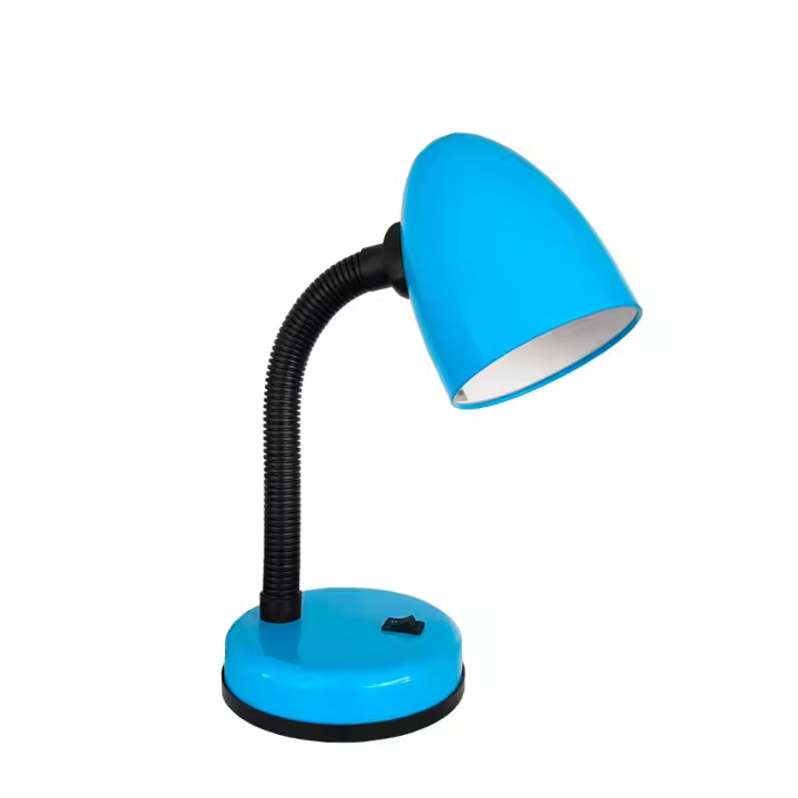 Flexo de sobremesa modelo amsterdam e27 60w color azul edm - 1