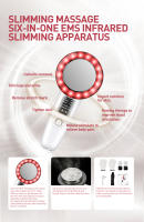 Masajeador Corporal Y Facial 6 En 1 EMS Ultrasonido Cavitation Galvanico Terapia Infrarroja Herramientas De Cuidado De La Piel Para Lifting Facial - details 3