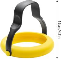 Anillas de huevo Amarillos para freir, Huevo Frito, anillos para freir, Molde Redondo de silicona antiadherente resistant al Calor para panqueques para huevo Mcmuffin Crumpets, accesorios de utensilios de cocina - details 0