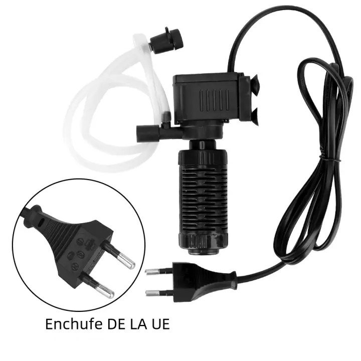 Filtro De Purificación De Agua Submersible Para Acuario Y Tanque De Peces 3 En 1 Mini Filtro Para Tanque De Peces Oxygenación - 1