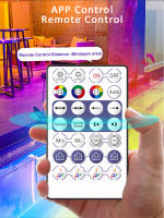 Tira De Luces LED WS2811 RGBIC Con Control Remoto Bluetooth Para Carreras De Caballos 5M 10M 20M 25M DC 24V Color Soñado SMD No Impermeable Para Sala De Estar - details 9