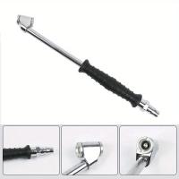 Adaptador De Neumáticos Para Coche Van Bicicleta Herramienta Metálica De Inflado De Neumáticos Con Mango De Goma Conector De Presión De Aire Para Compresor - details 0