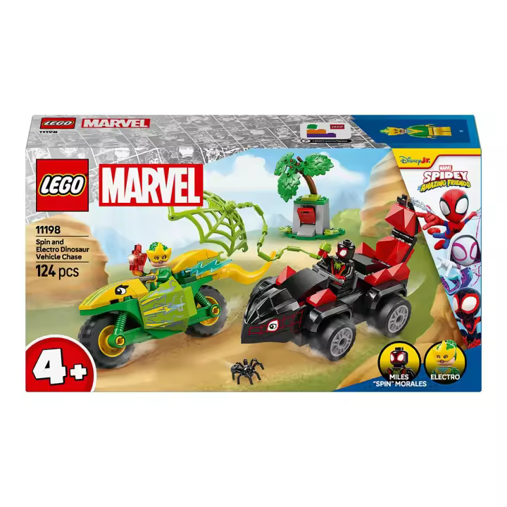 Lego 11198 Spin y Electro Duelo de Vehiculos Dinosaurios Lego Marvel - 1