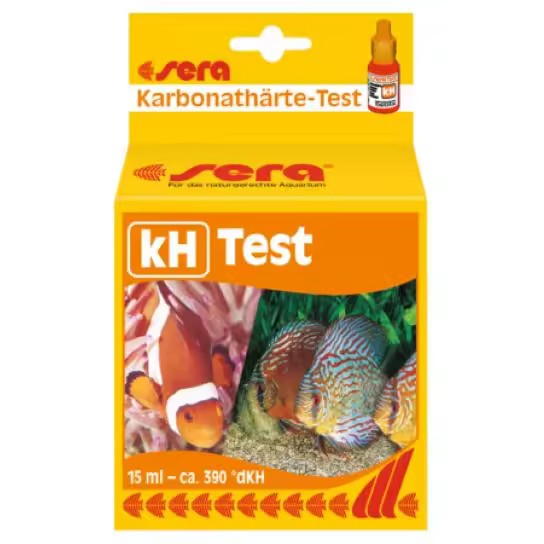 Sera Test de kH - Determina Fácilmente la Dureza de Carbonatos en Agua Dulce y Salada - 1