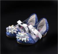 Zapatos De Princesa De Cristal Y Diamante Para Niñas Zapatos Altos De Moda Estilo Cenicienta Cuero PU Decoración De Lazo Tacón Cuadrado Ajuste True to Size - details 13