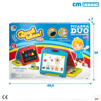 Pizzara doble cara c/tizas, rotuladores y 2 juegos de mesa Good Idea! - details 6